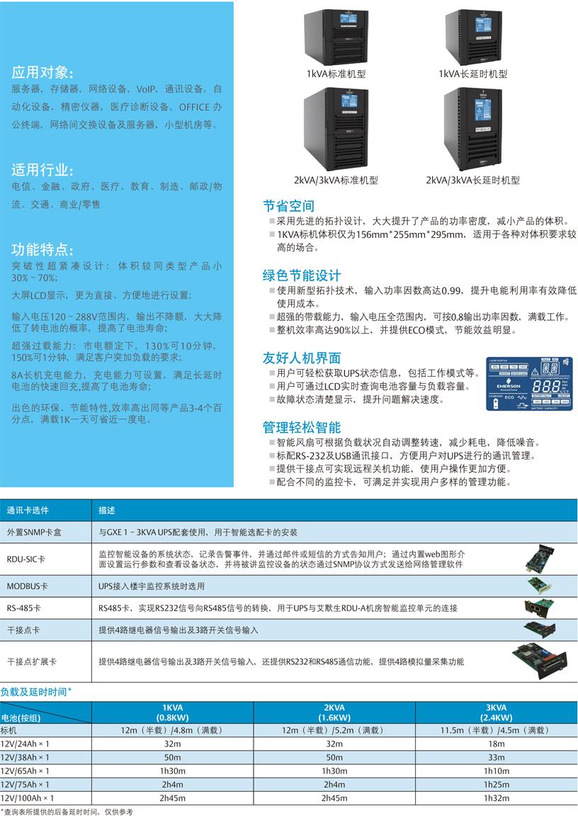 西安UPS不间断电源艾默生UHA1R-0010电话