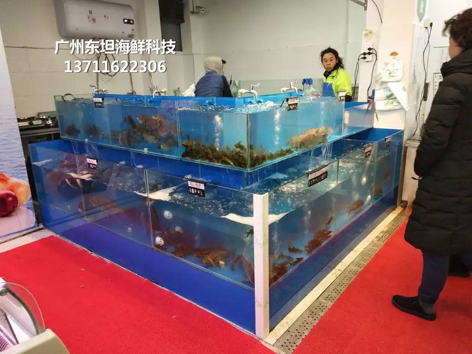 深圳订做海鲜鱼缸-深圳海鲜池定做尺寸-深圳宝安海鲜玻璃鱼缸