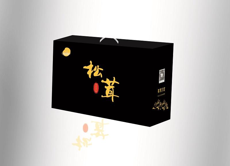 野生松茸礼品盒定制 土特产包装 成都礼品盒供应商