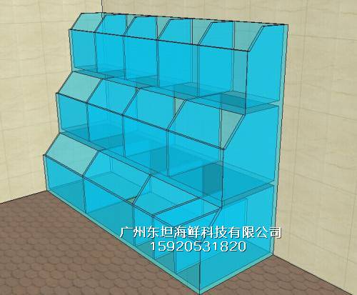 金花海鲜池制冷机-广东海鲜池定做公司-广州海鲜暂养池观光池