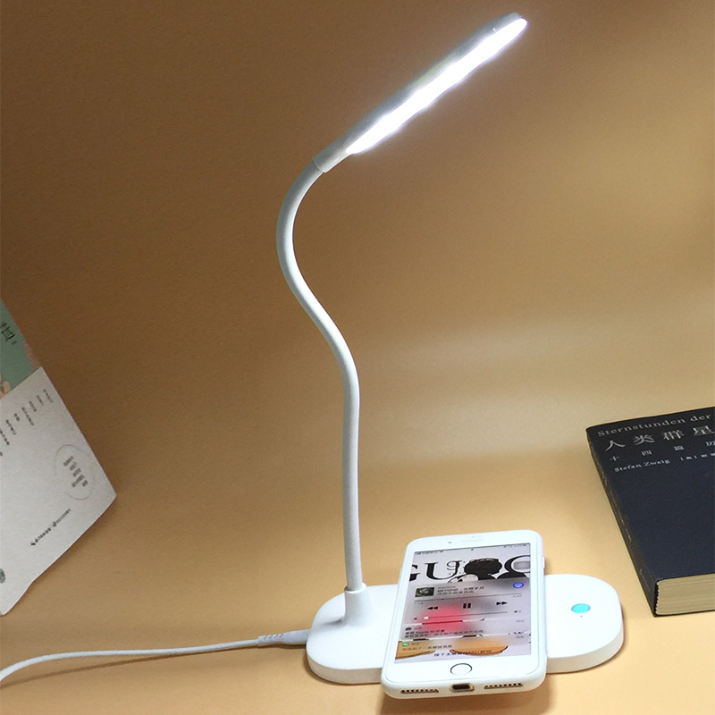 厂家供应新款学生办公专用LED护目台灯带无线充电