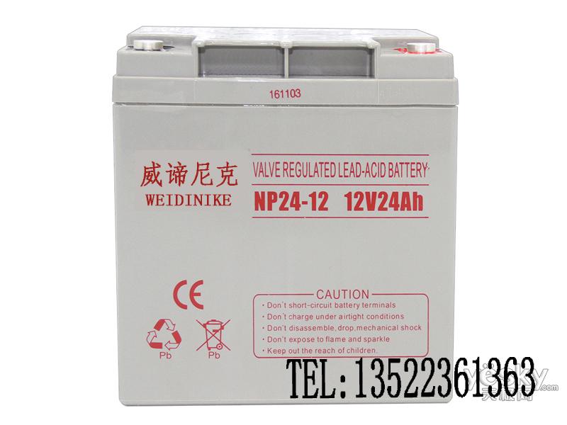威谛尼克蓄电池12V24AH 免维护蓄电池NP24-12