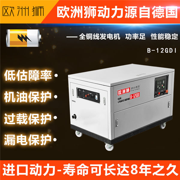 12KW静音汽油发电机规格参数