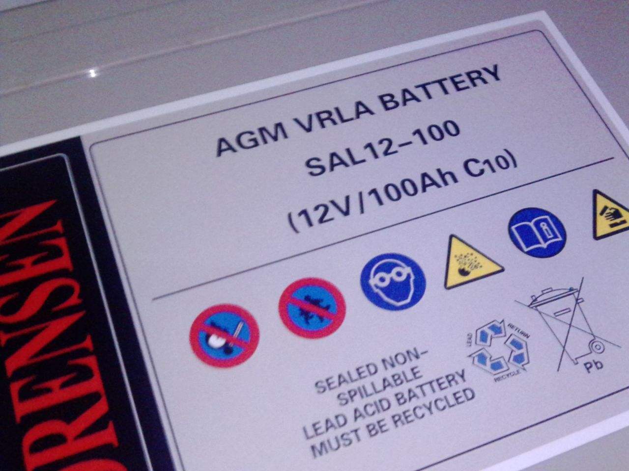 SUORUISEN电池SAA2-500/2V500AH 规格参数